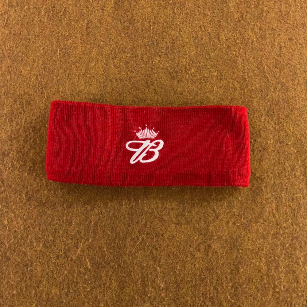 Budweiser Unisex OSFA Red Vintage 2004 Embroidered Logo Knit Headband